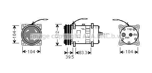 AVA QUALITY COOLING Компрессор, кондиционер UVK041